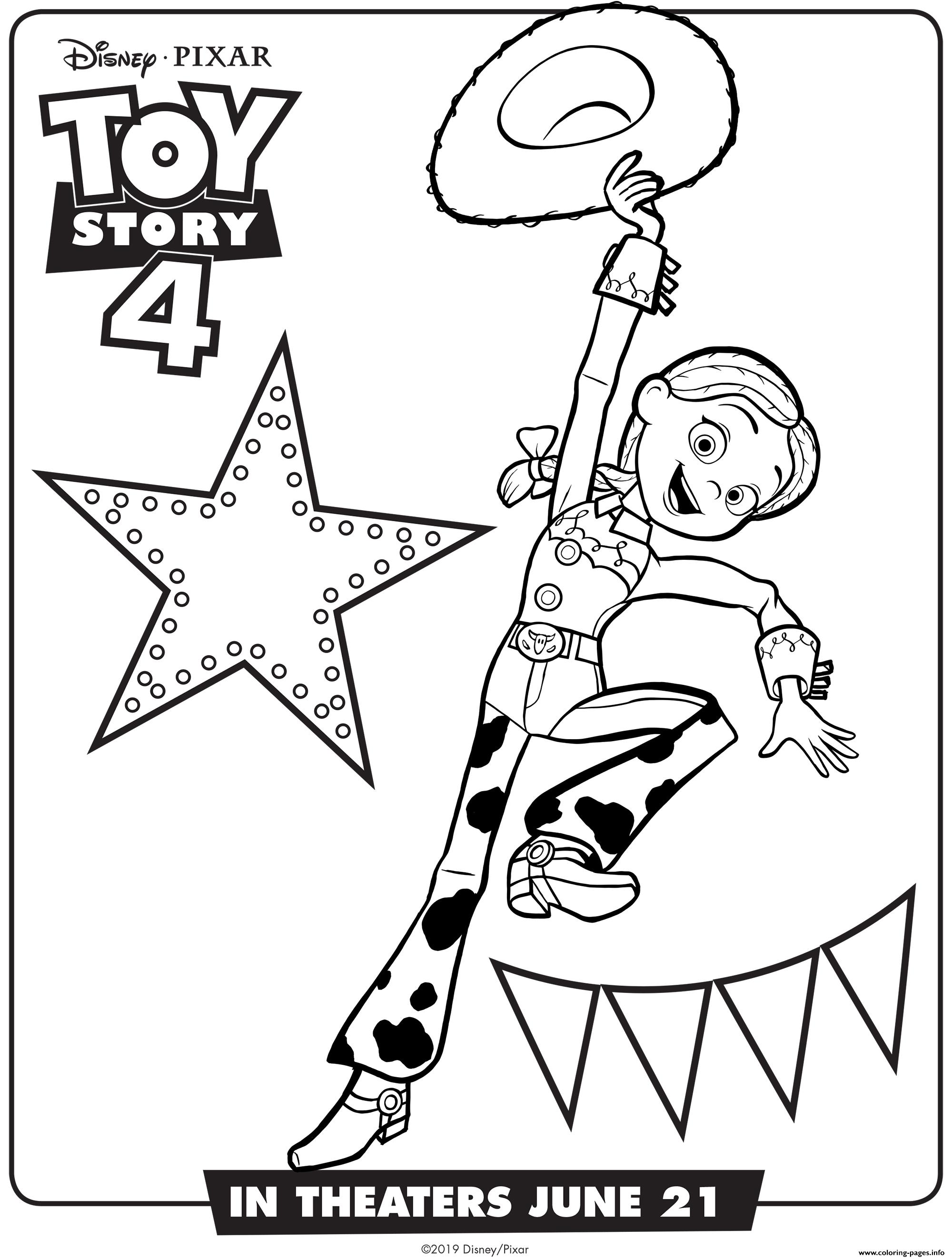 Jessie Toy Story Coloring Page Coloring Pages