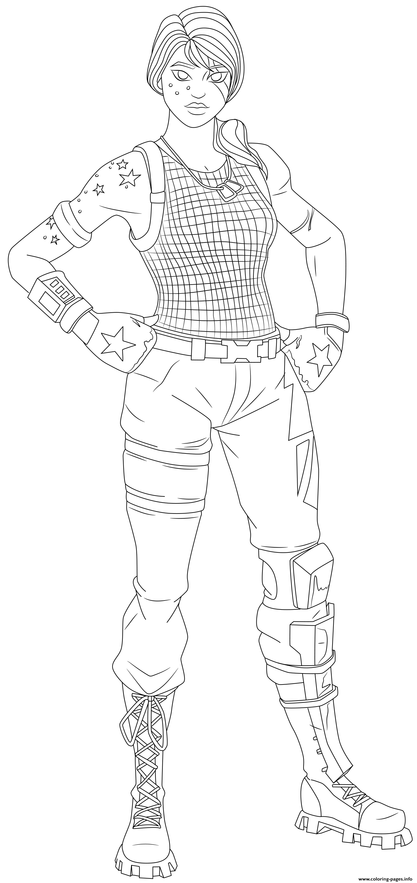 Sparkle Specialist Fortnite Skin Hd Coloring page Printable