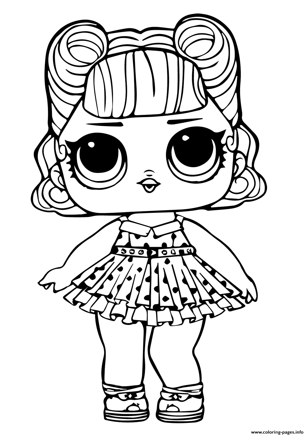 Lol Doll Jitterbug Coloring page Printable