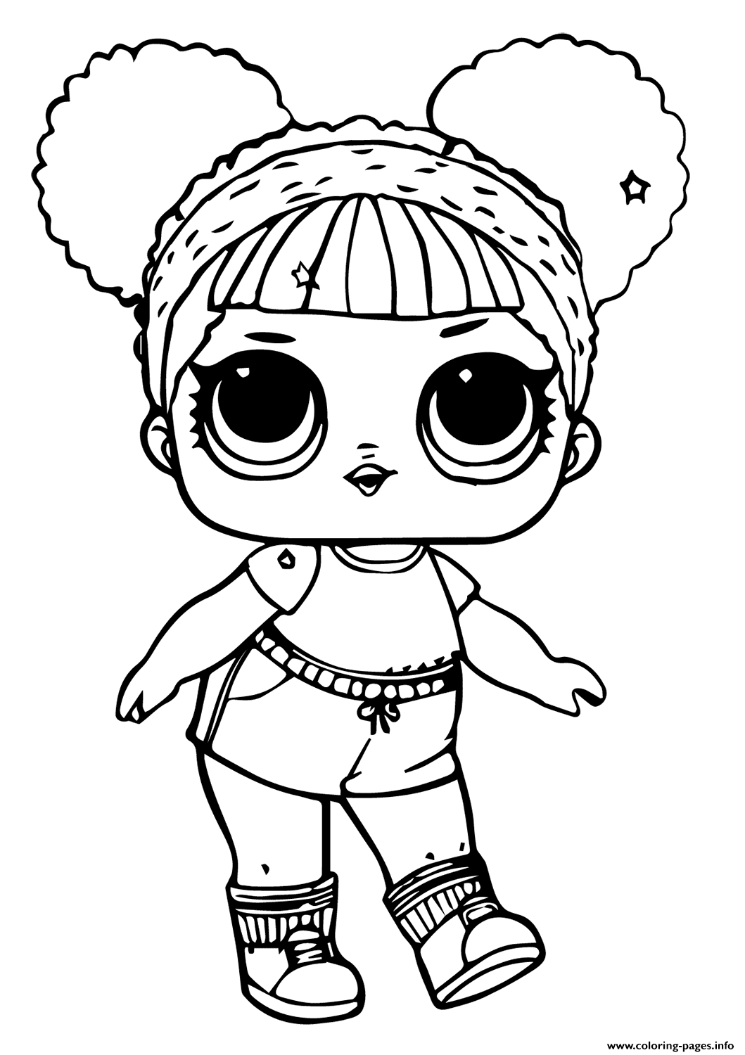 Lol Doll Hoops Mvp Glitter Coloring Pages Printable