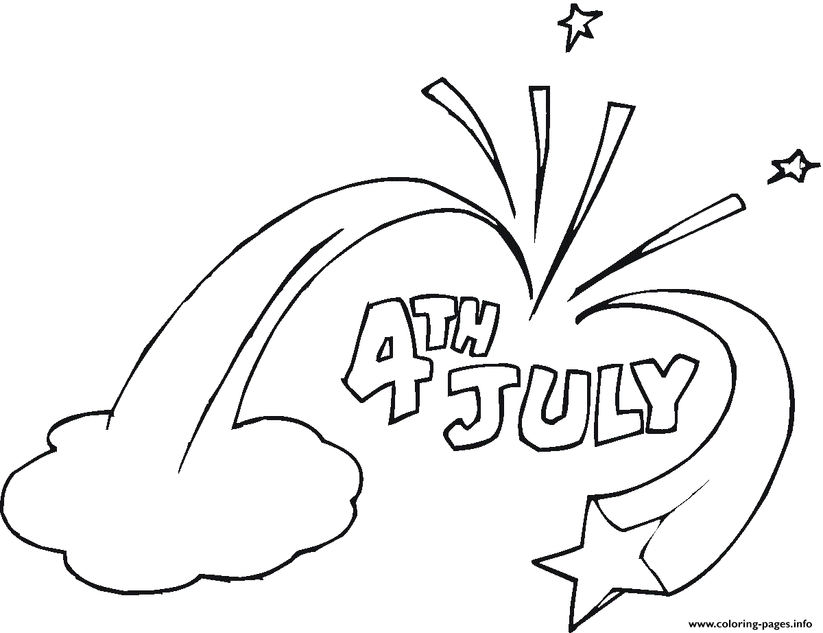 Independence Day 4th July Stars coloring