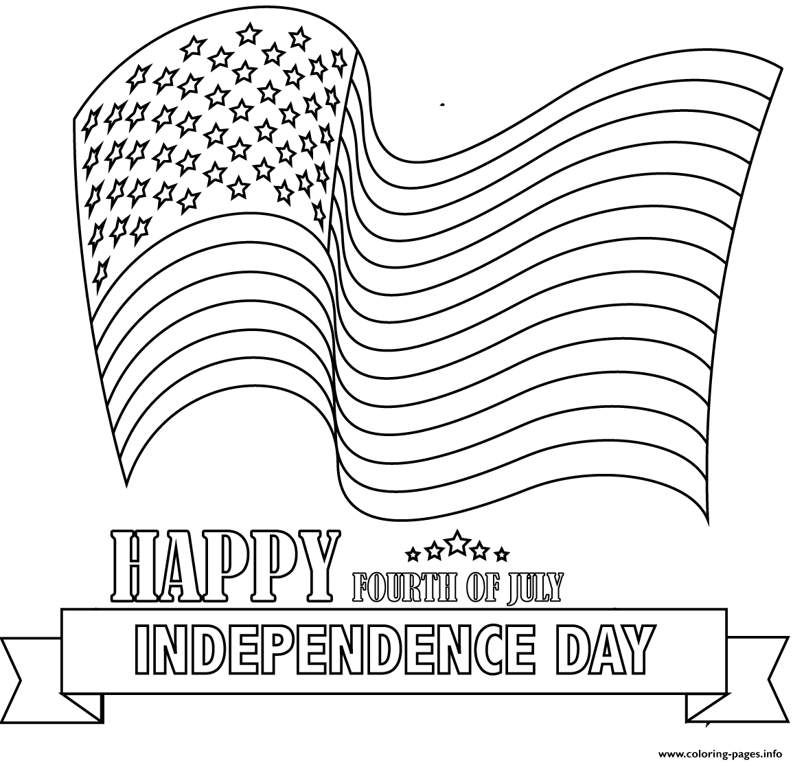 Happy Fourth Of July coloring