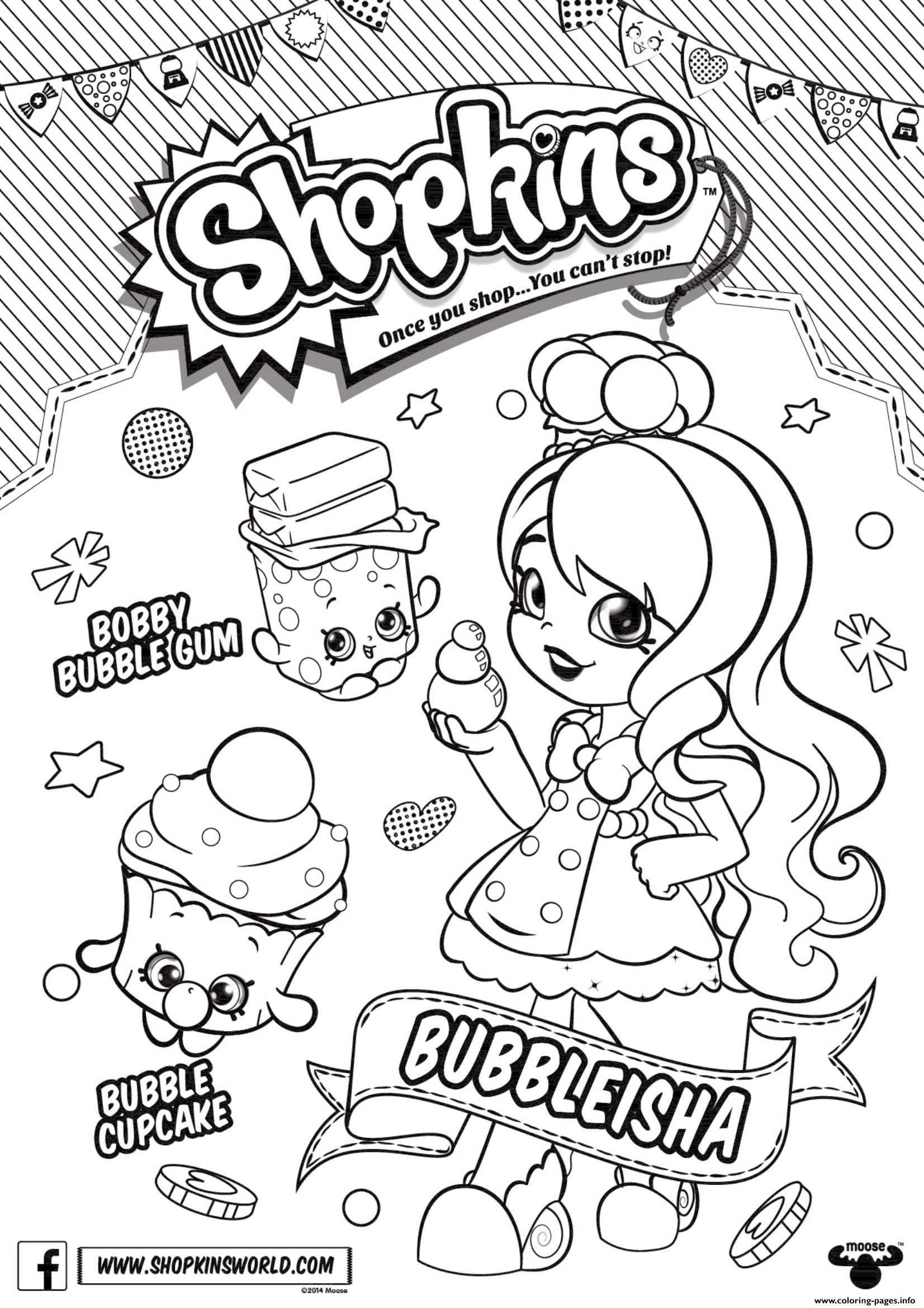 Shopkins Doll Chef Club Bubbleleisha 1 coloring