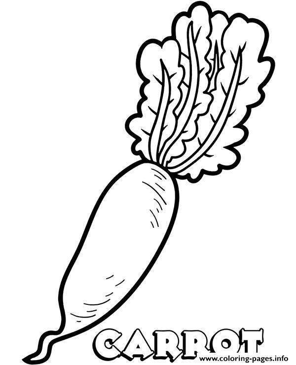 Vegetable Carrot coloring