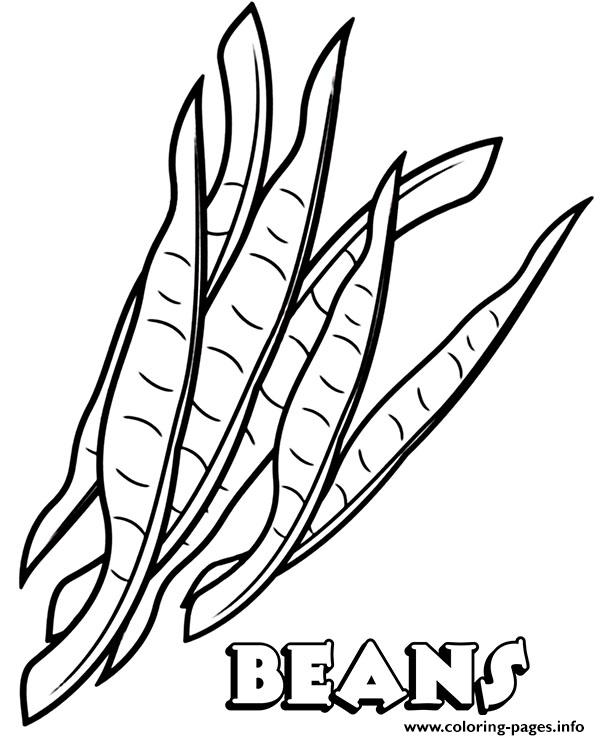 Vegetable Beans coloring