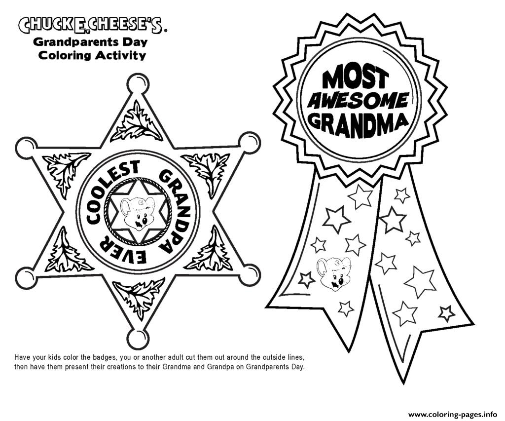 Grandparents Awards Printable Coloring Pages Printable