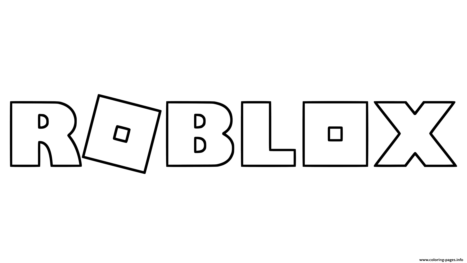 Roblox Logo Coloring Pages Printable