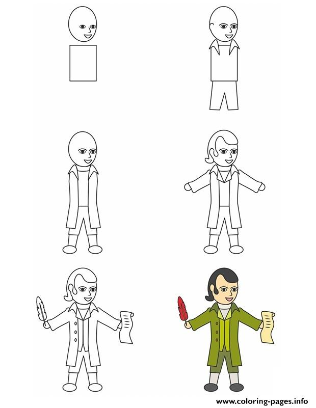 How To Draw Robert Burns coloring