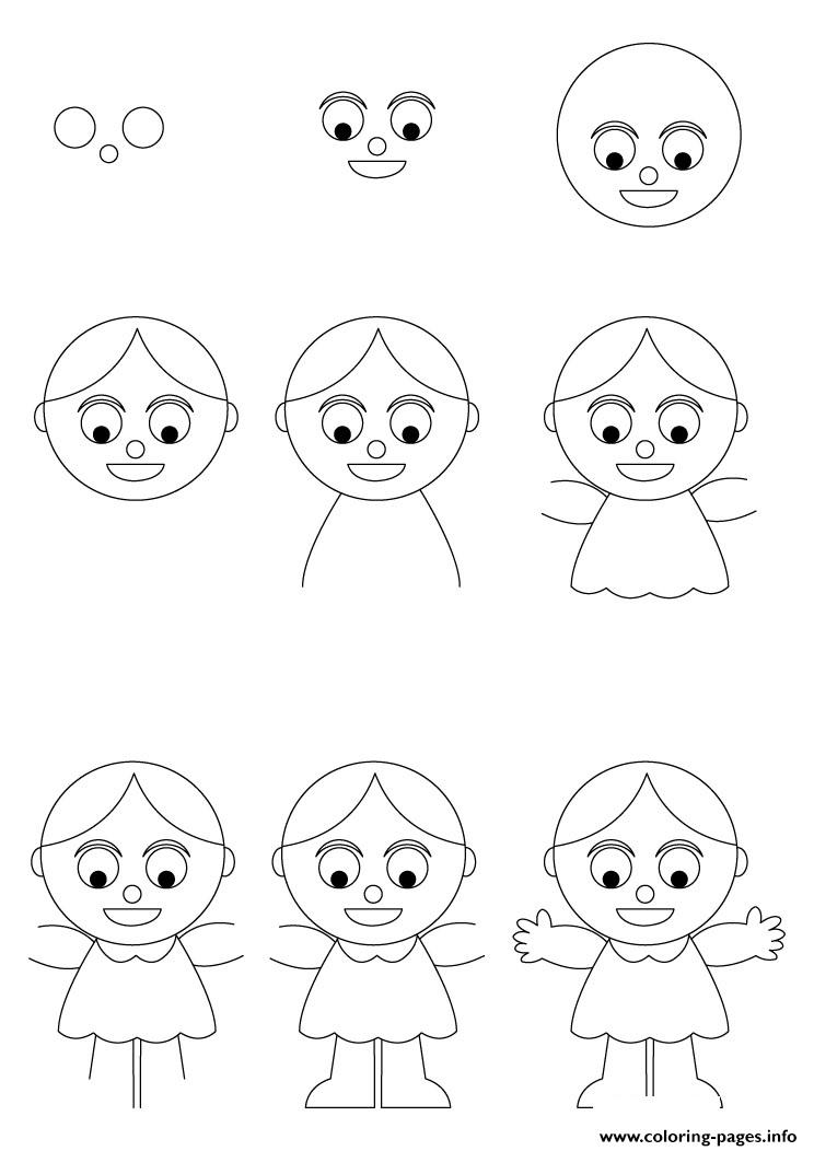 How To Draw A Doll coloring