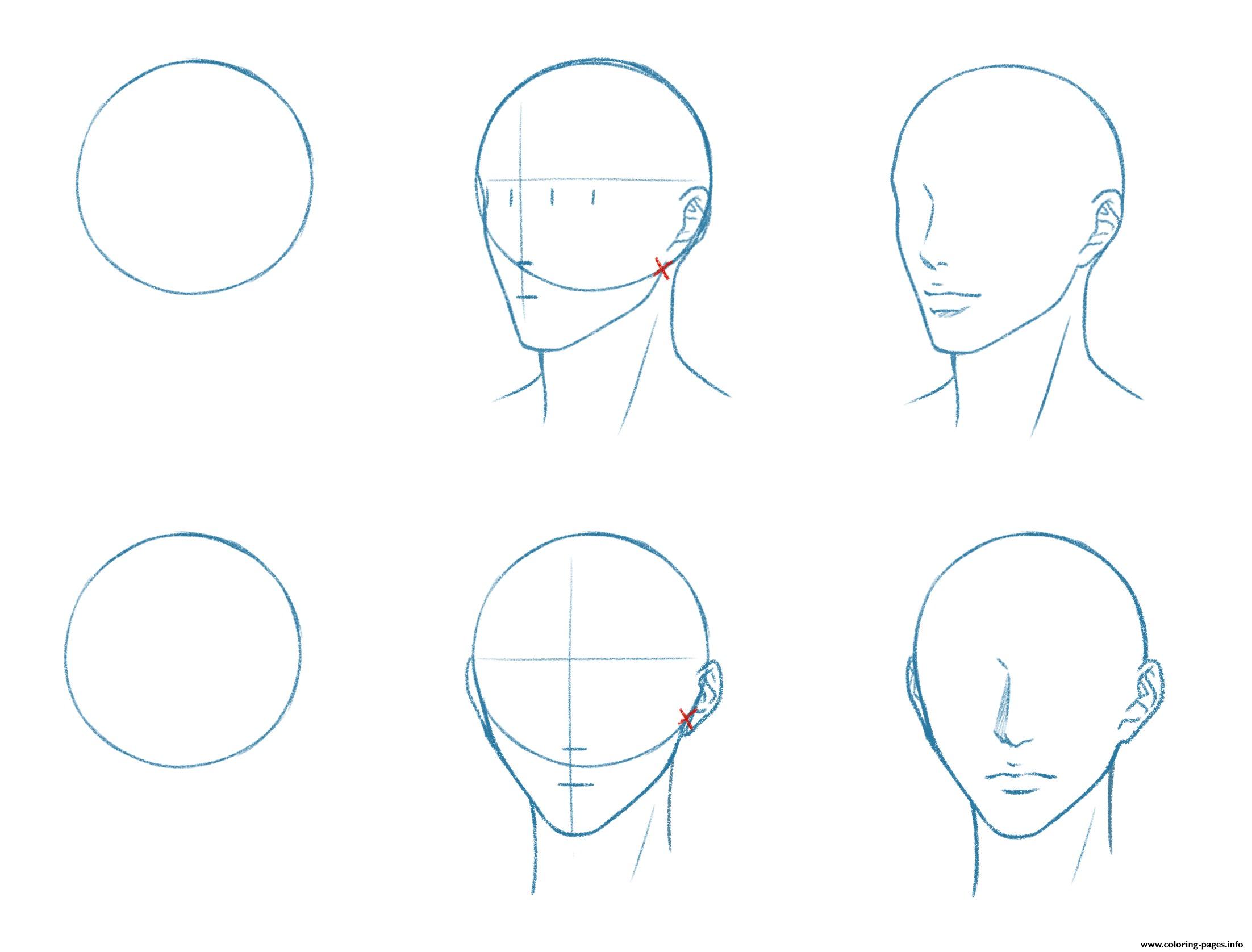 How To Draw A Face coloring