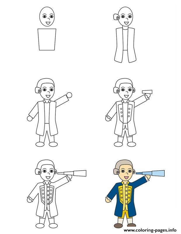 How To Draw Captain James Cook coloring