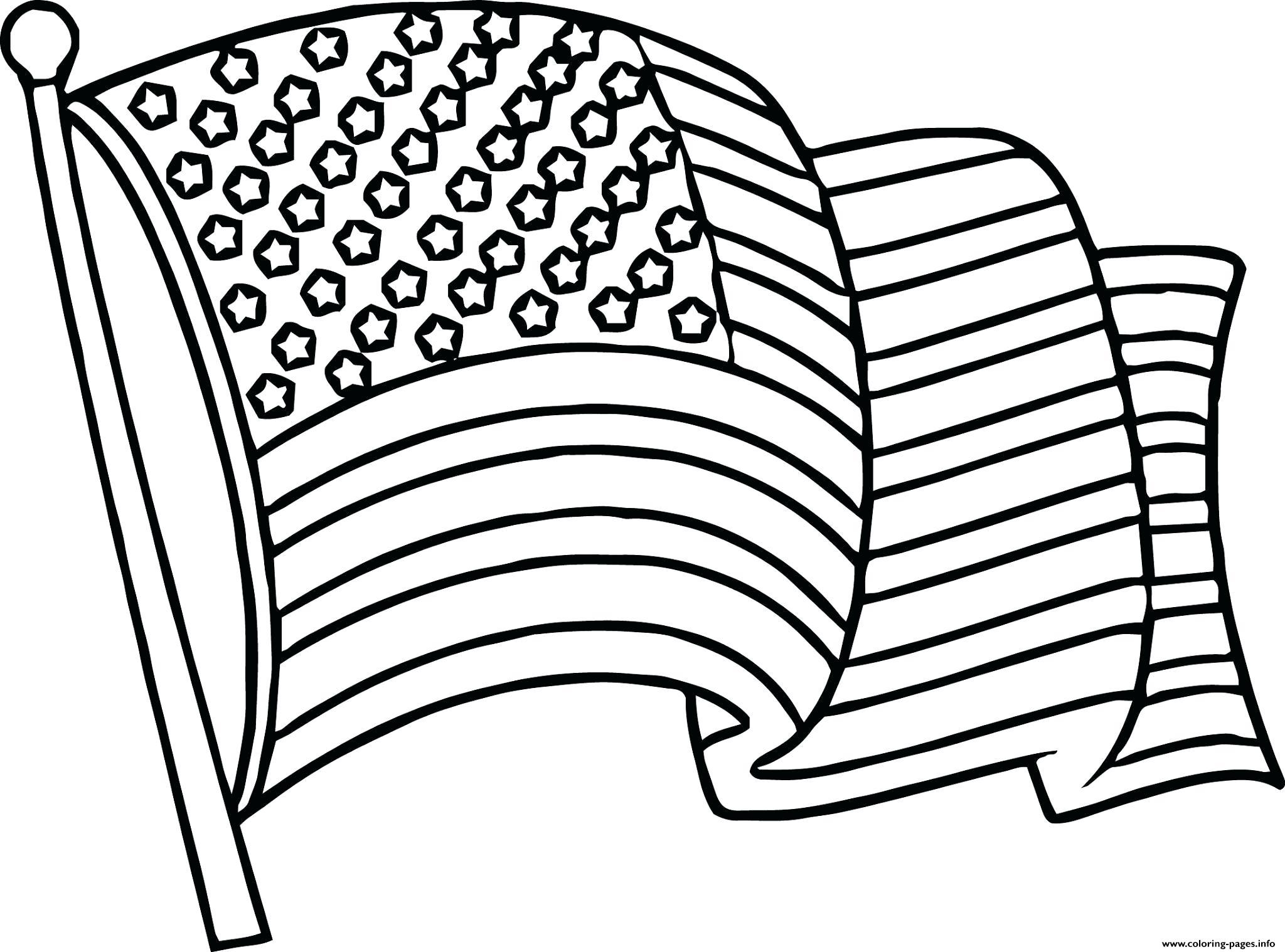 What is the title of this picture ? United States Flag Coloring Pages Printable