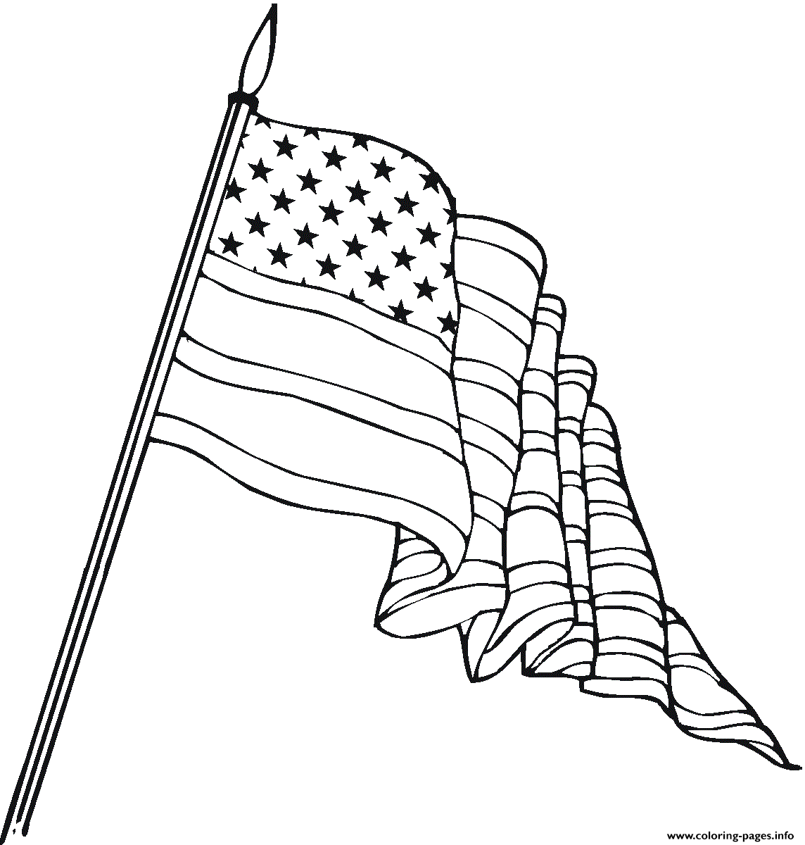 Usa Flag coloring