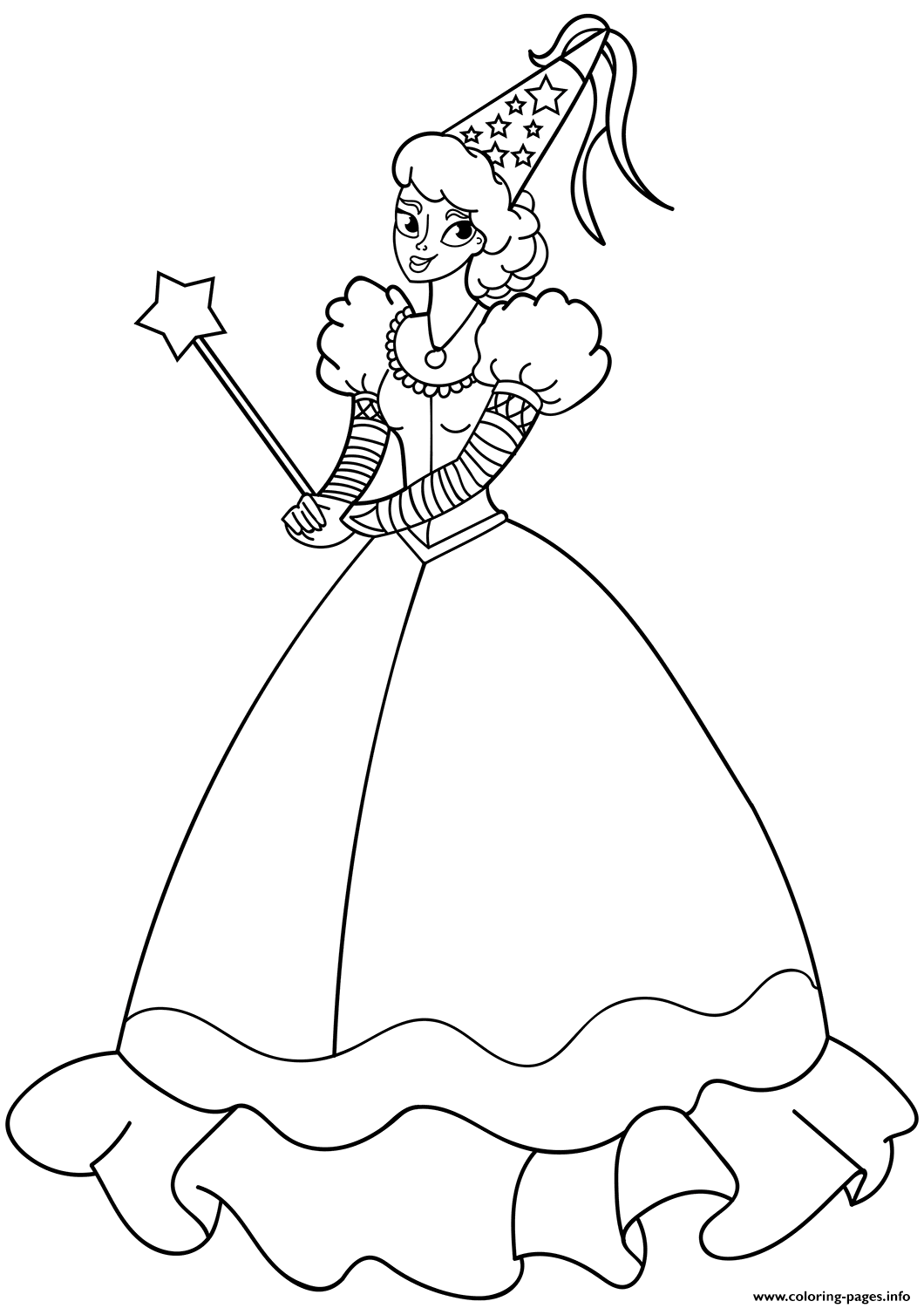 Fairy Dream Girl Coloring Pages Printable