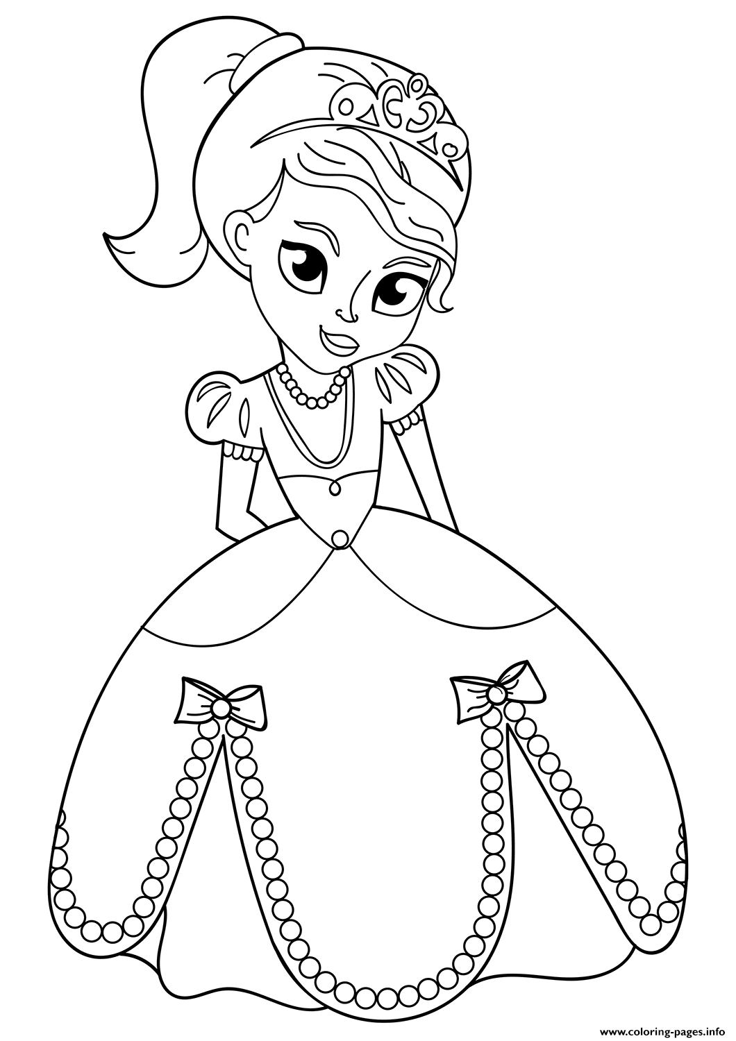 Download Daughter Of Queen Princess Coloring Pages Printable