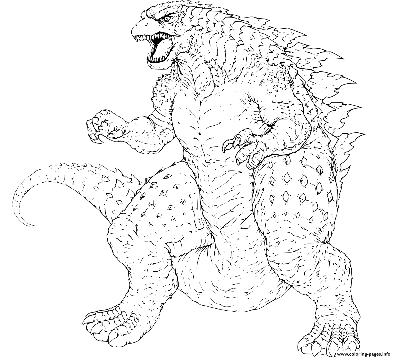 25+ Coloring Pages Godzilla Pics