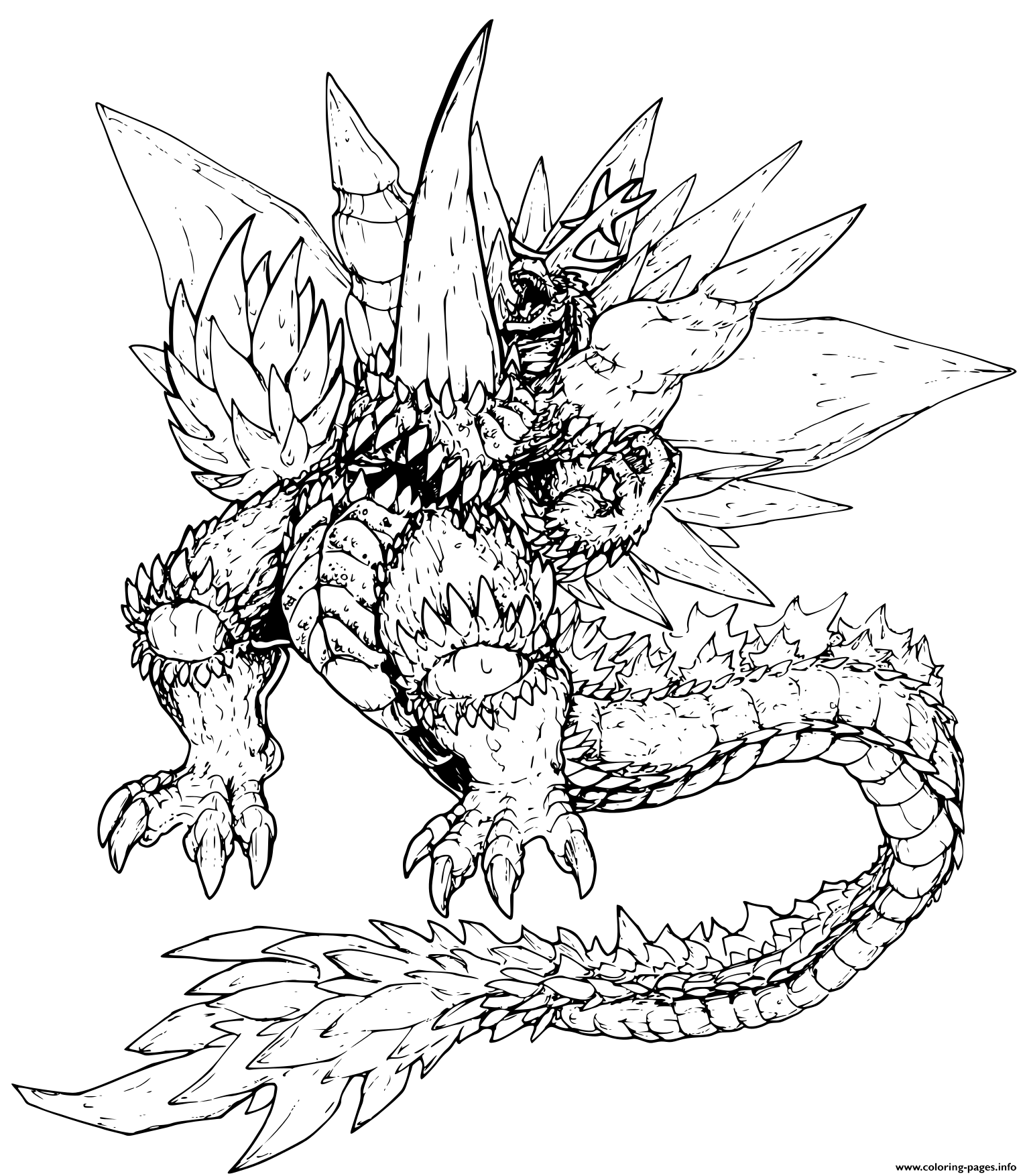 Ultimate Space Godzilla Coloring Pages Printable