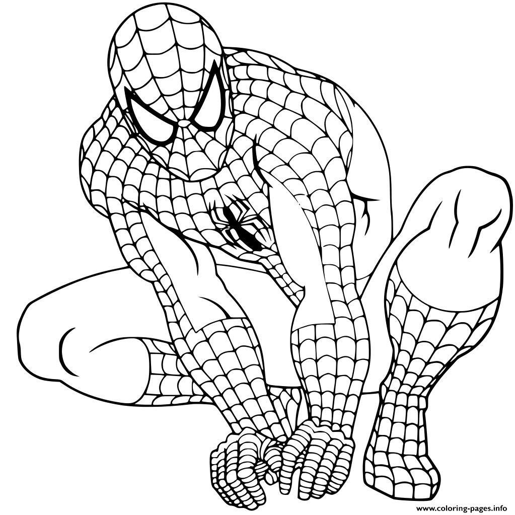 Spider Man Fictional Superhero coloring