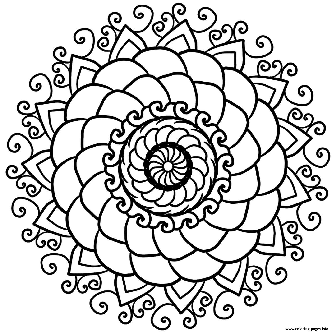 Mandala Sympa coloring