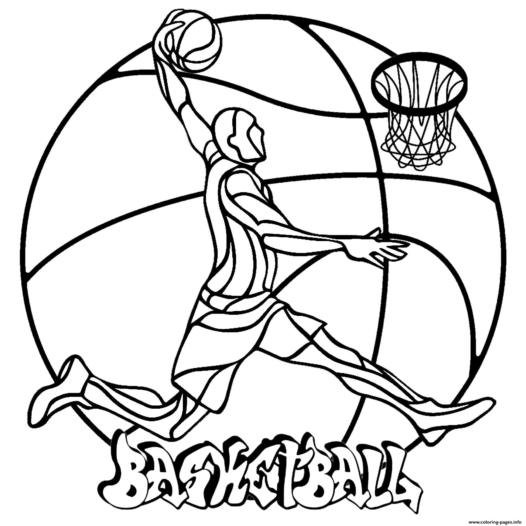 Basketball Coloring Pages For Adults Coloring Pages