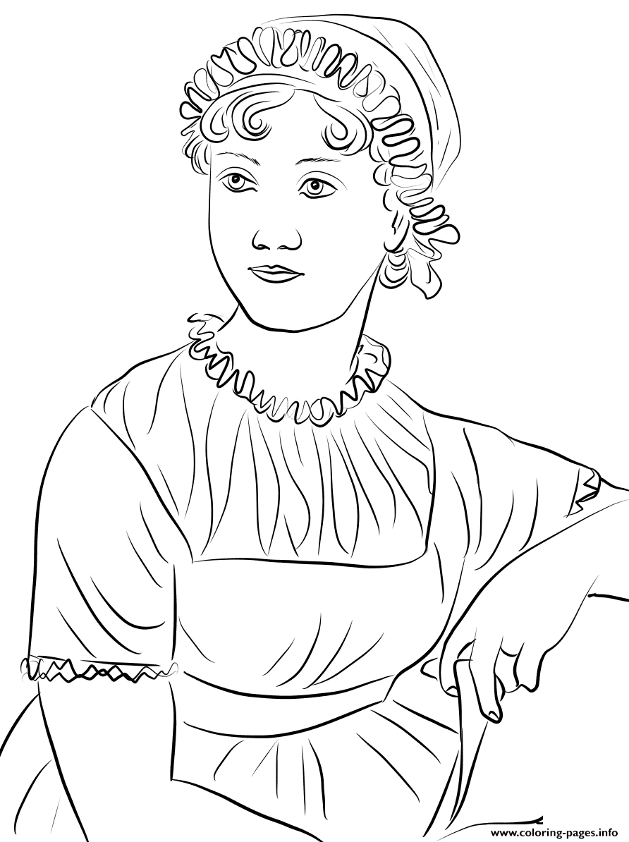 Jane Austen United Kingdom Coloring Pages Printable