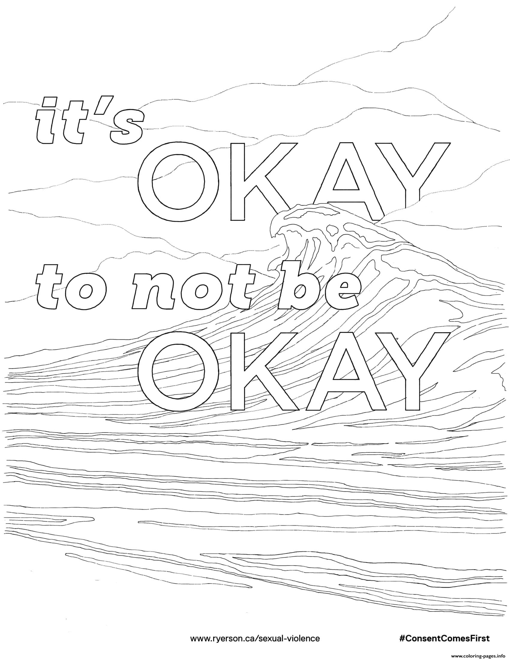 Its Okay To Not Be Okay coloring