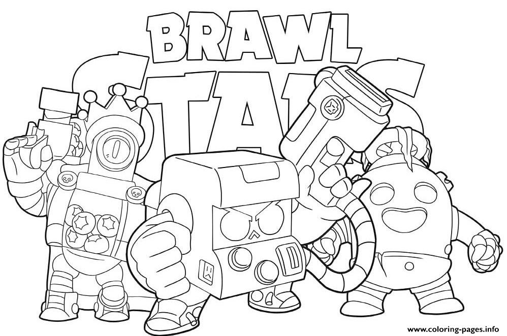 Brawler Brawl Stars Coloring Pages Printable - dessin brawl star a colorier
