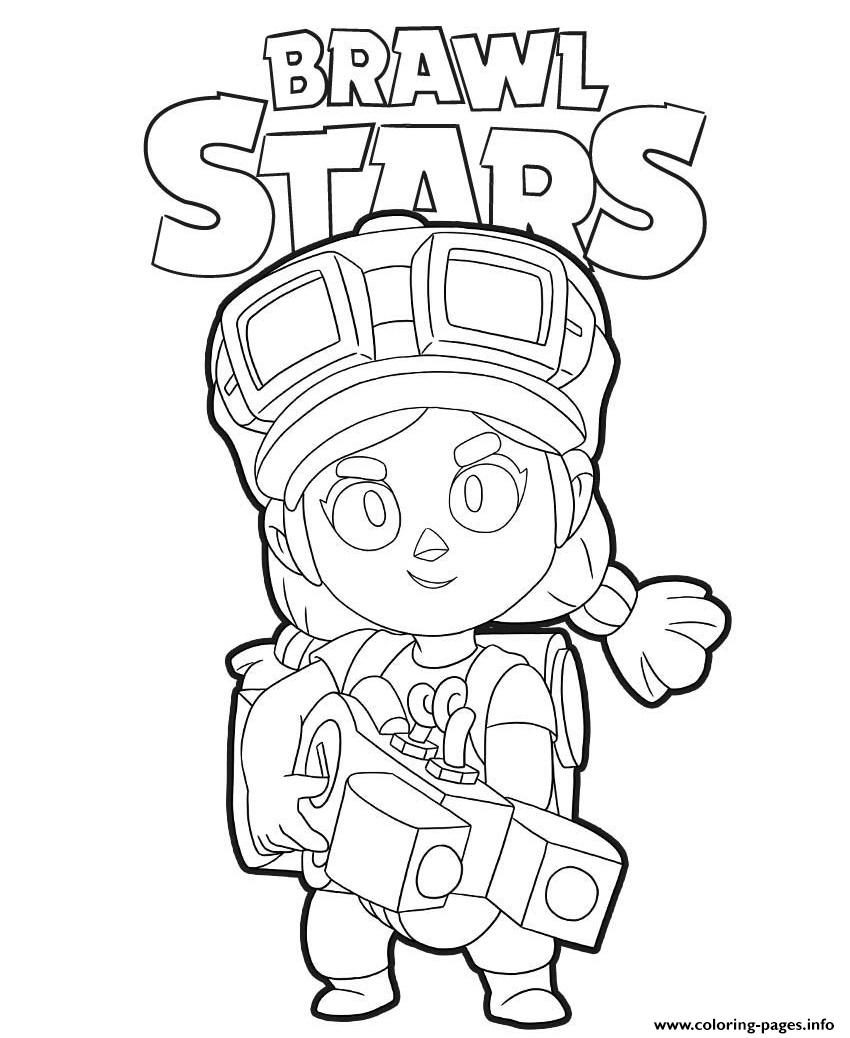 Brawlers Printable Brawlers Brawl Stars Coloring Pages Coloring And Drawing - brawl stars sandy to color