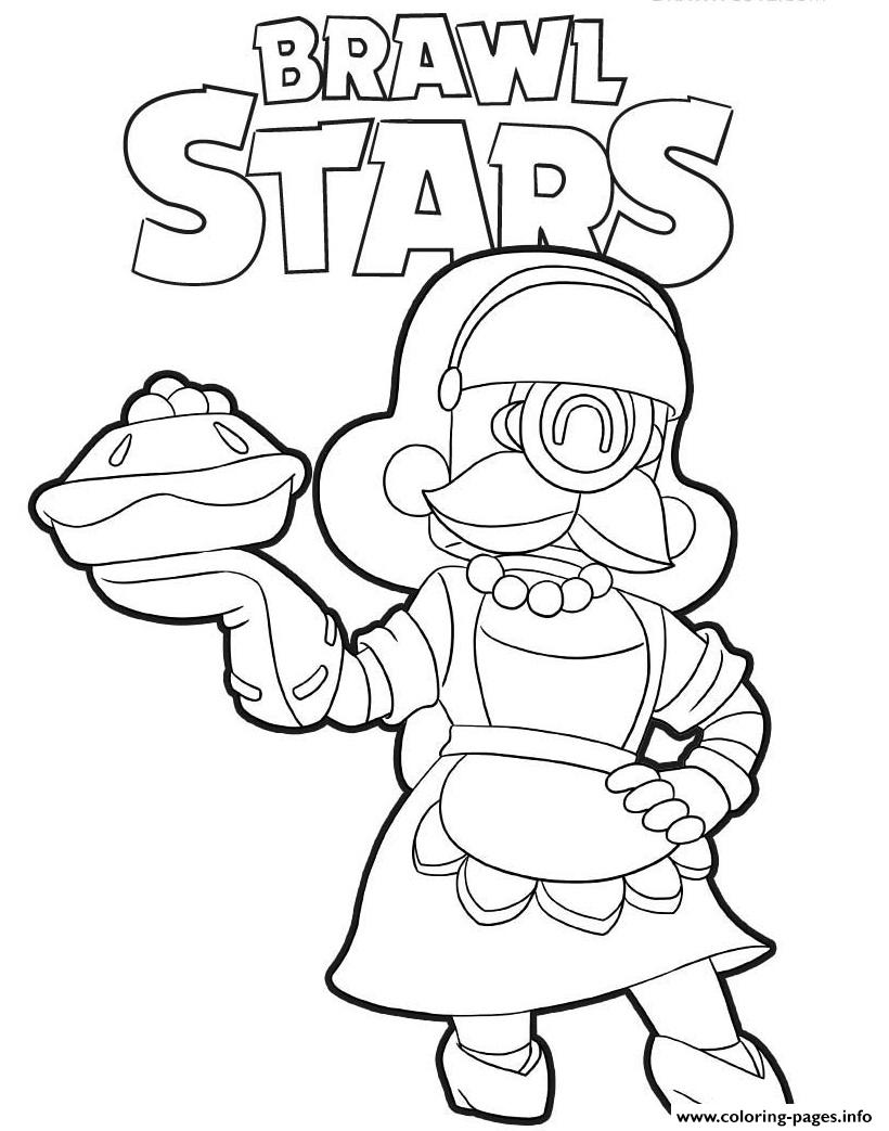 Bakesale Barley Brawl Stars Coloring Pages Printable - dessin a colorier leon brawl stars