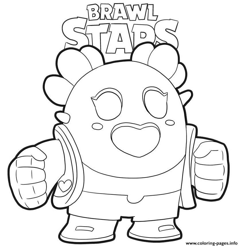 Brawl Stars Coloring Pages Spike Coloring And Drawing - coloriage brawl stars dynamike spike el primo