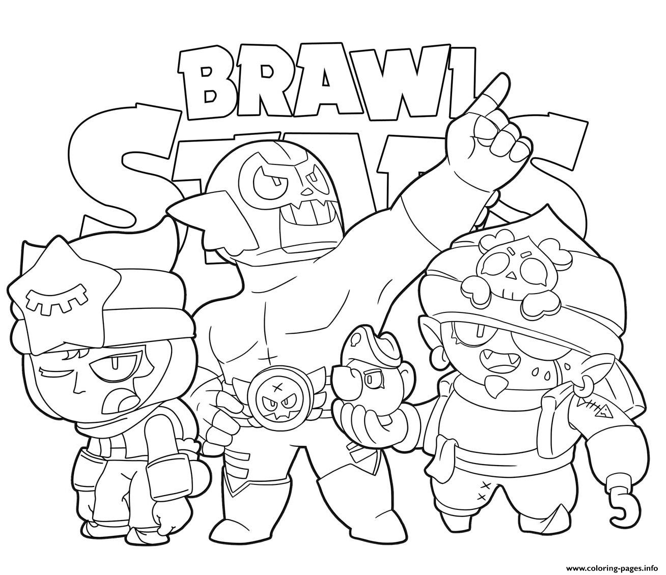 Pirate Sandy And El Rudo Coloring Pages Printable - brawl stars colouring pages mortis