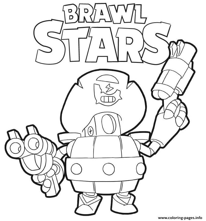 Daryl Brawl Stars Coloring Pages Printable - adult jessie brawl stars