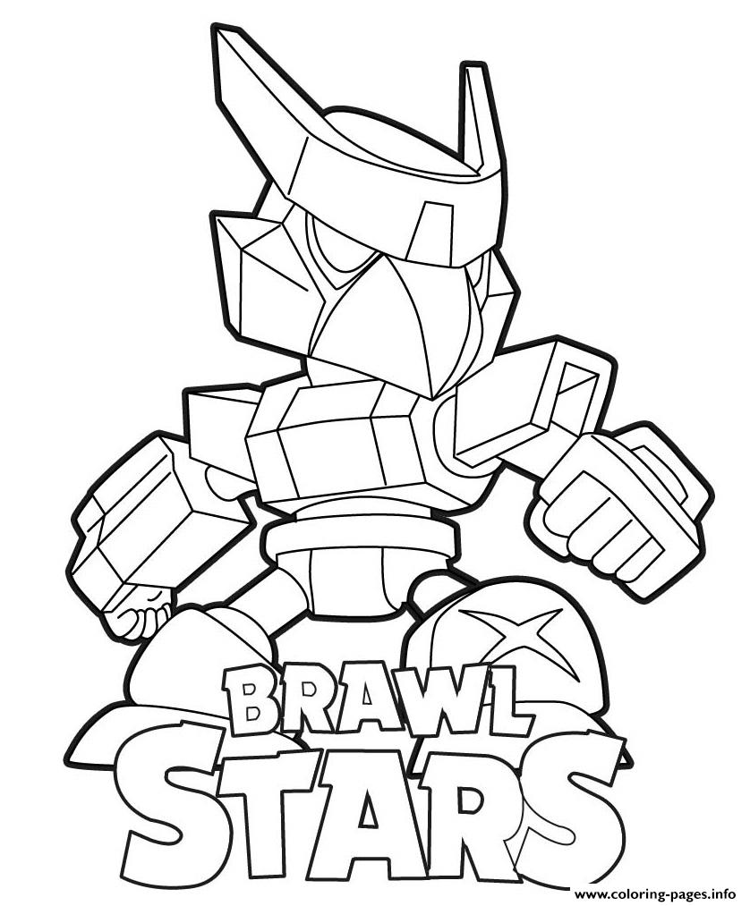 Mecha Crow Brawl Stars Coloring Pages Printable - djinn brawl star skin pirate