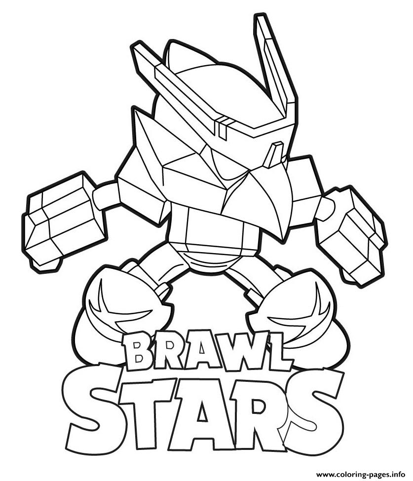 Mech Crow Brawl Stars Coloring Pages Printable - dessin a imprimer brawl stars corbac mecha