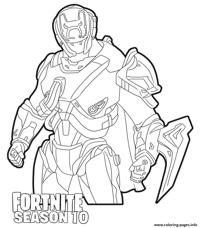 Skin Fortnite Coloring Pages Season 10 The Scientist Skin From Fortnite Season 10 Coloring Pages Printable