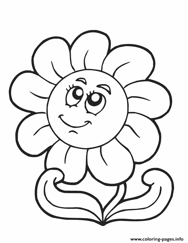 Download Daisy Flower Kids Coloring Pages Printable
