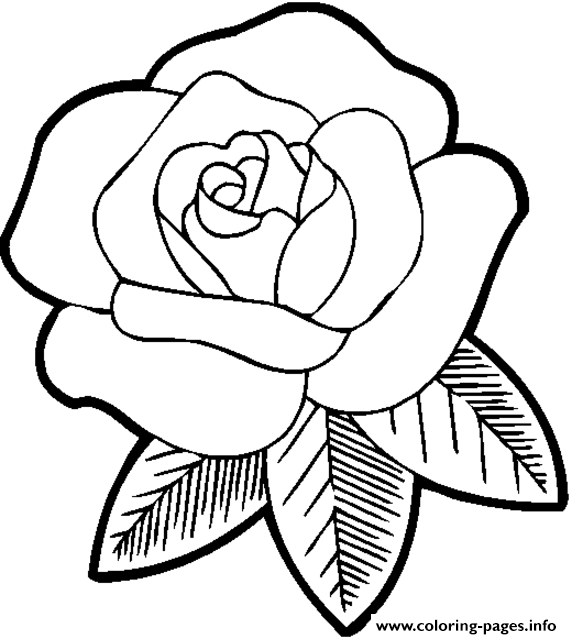 Rose Flower For Girls coloring