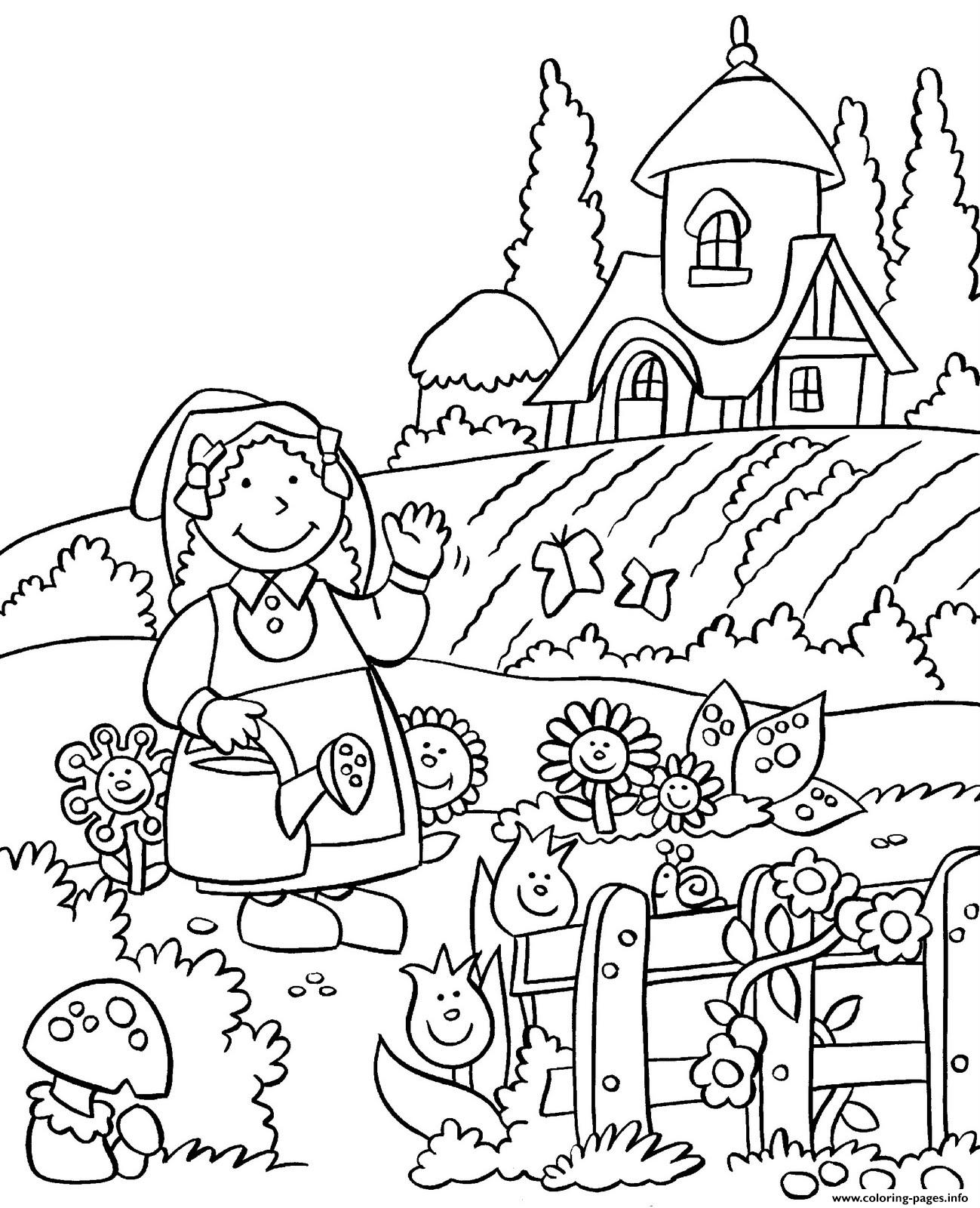 Anne Story Flower Garden coloring