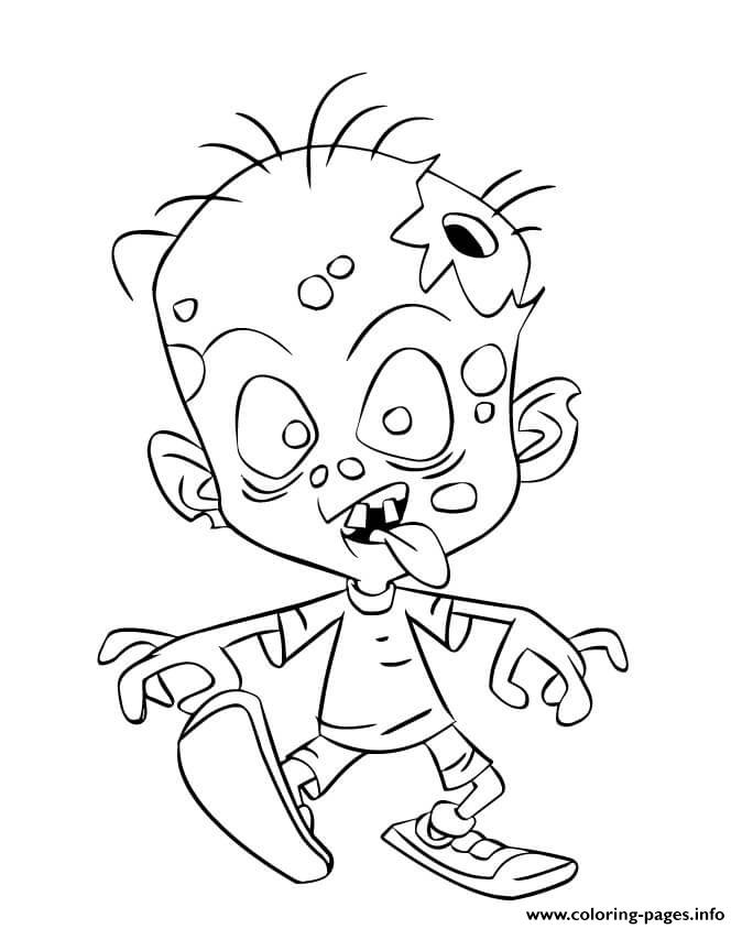 Zombie Child coloring