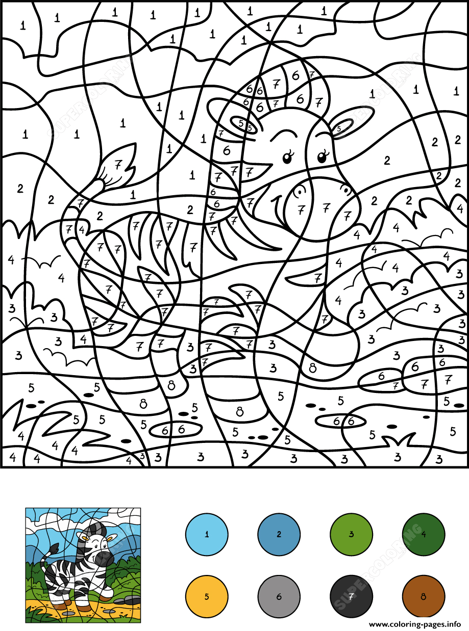 Printable Pokemon Color By Number Coloring Pages - Free Printable