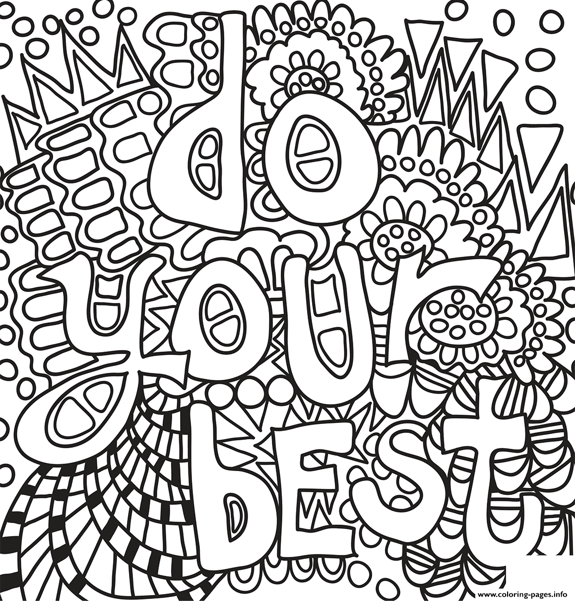 Do Your Best coloring