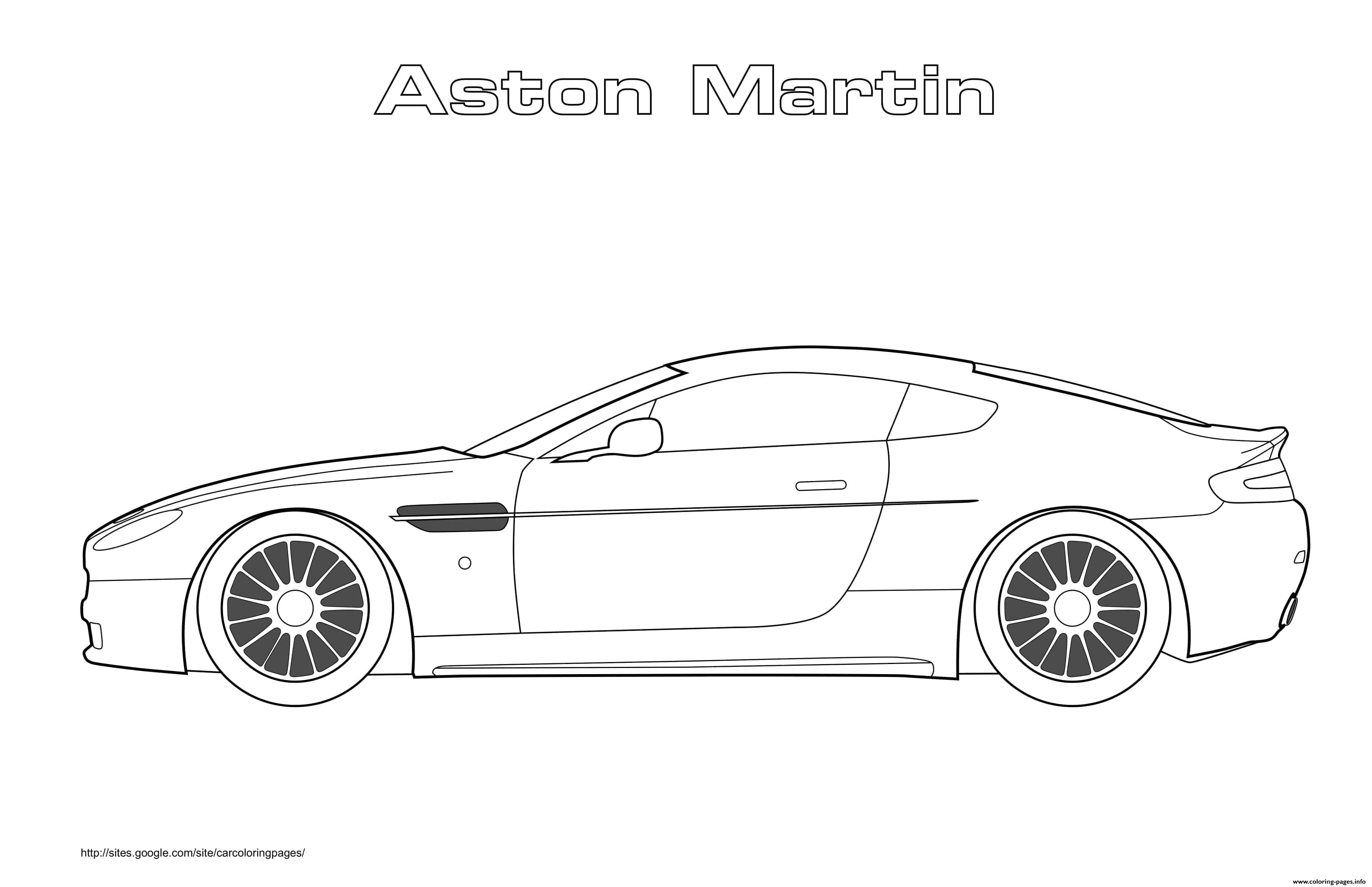 Aston Martin coloring