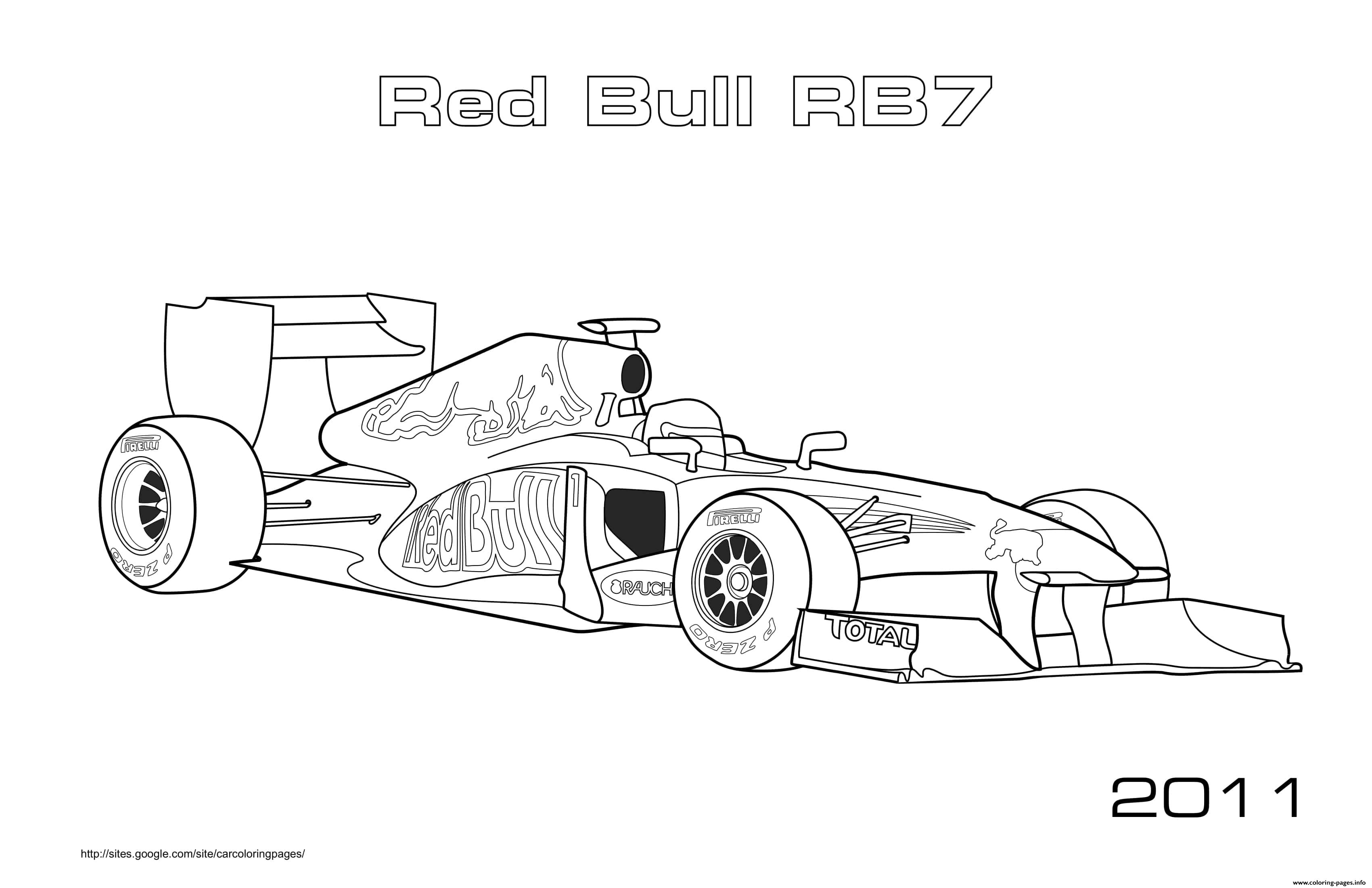 F1 Red Bull Rb6 2011 coloring
