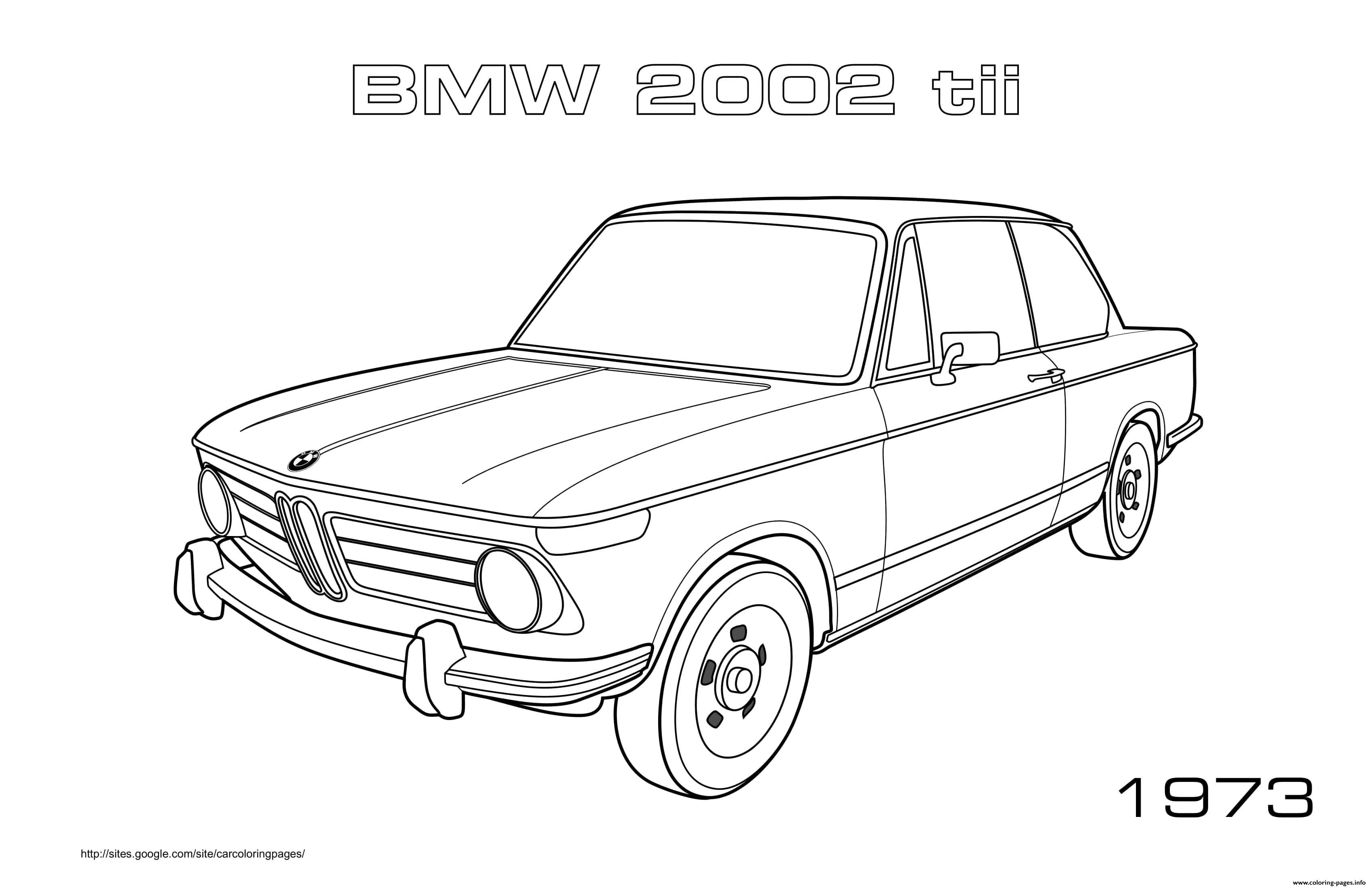 Bmw 2002 Tii 1973 coloring