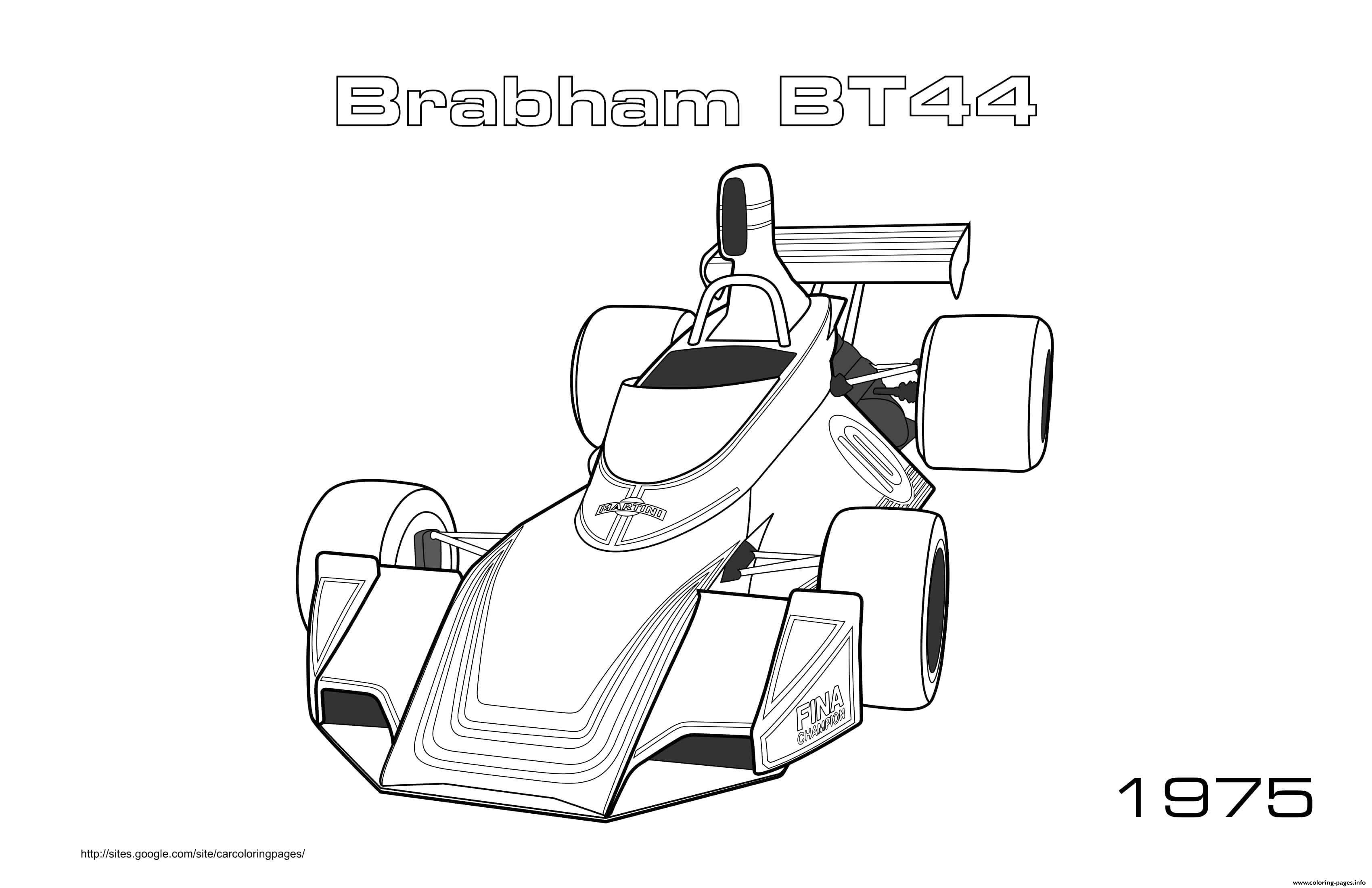 F1 Brabham Bt44 1975 coloring