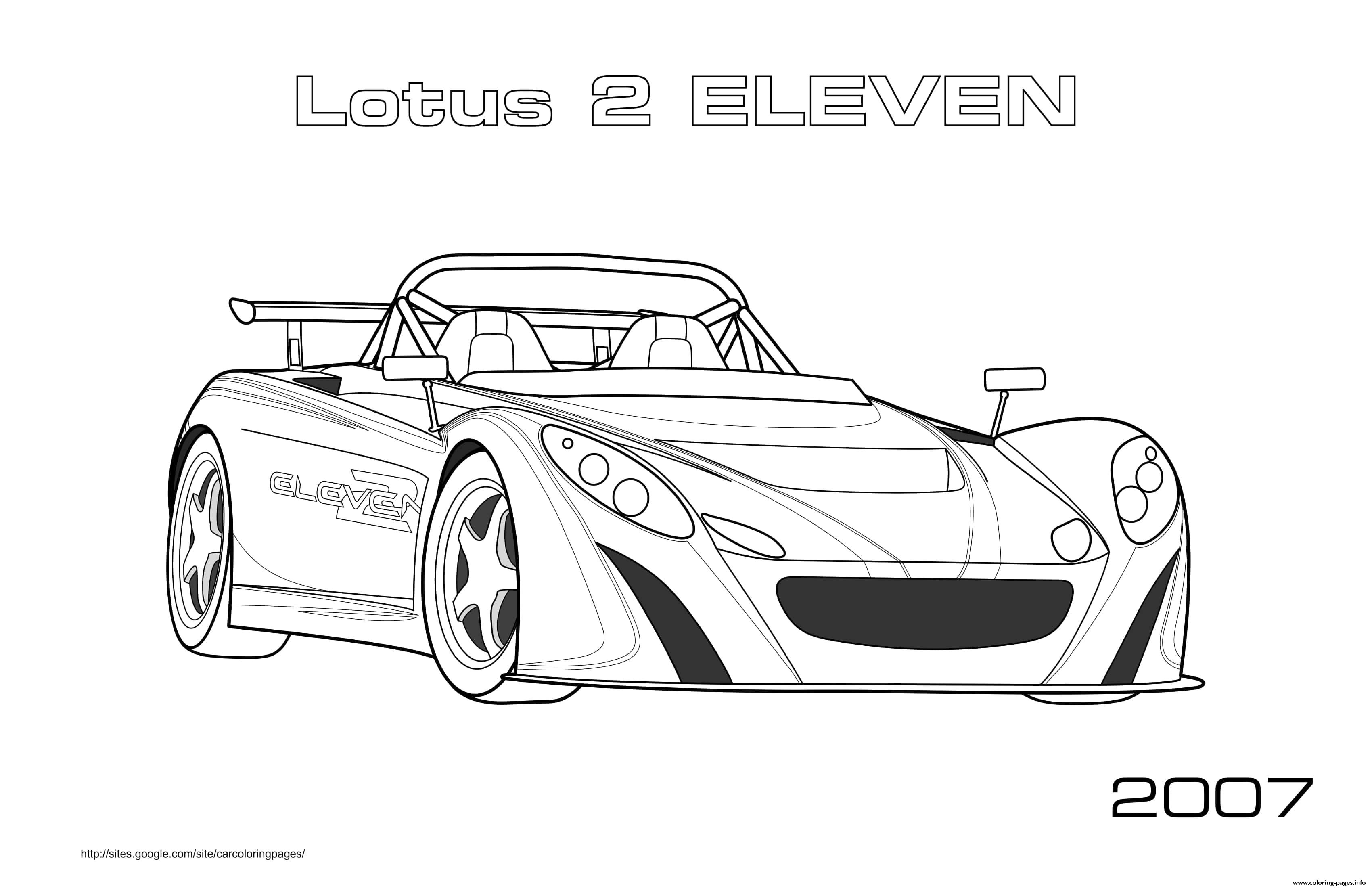 Lotus 2 Eleven 2007 coloring