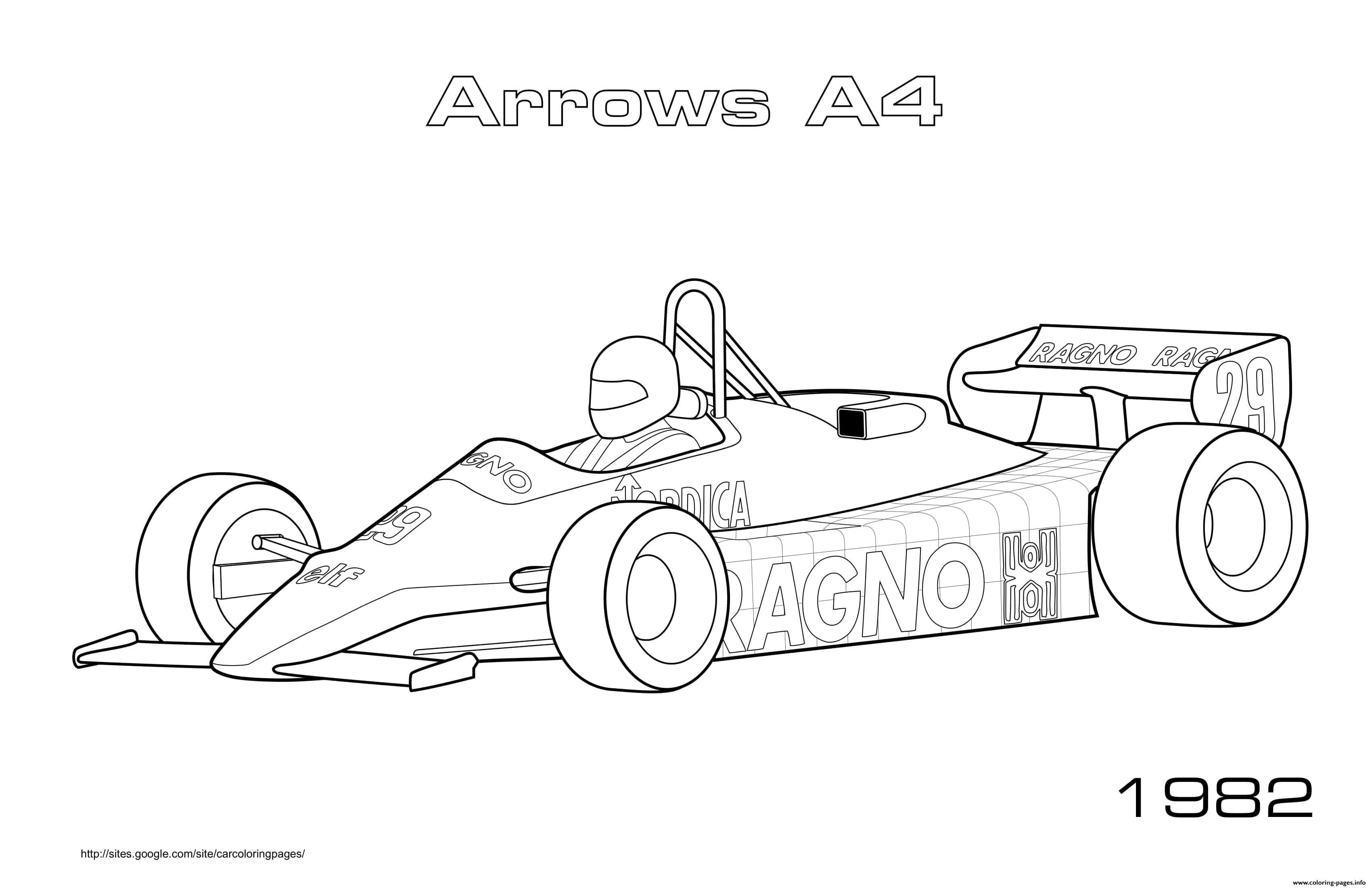 Arrows A4 1982 coloring