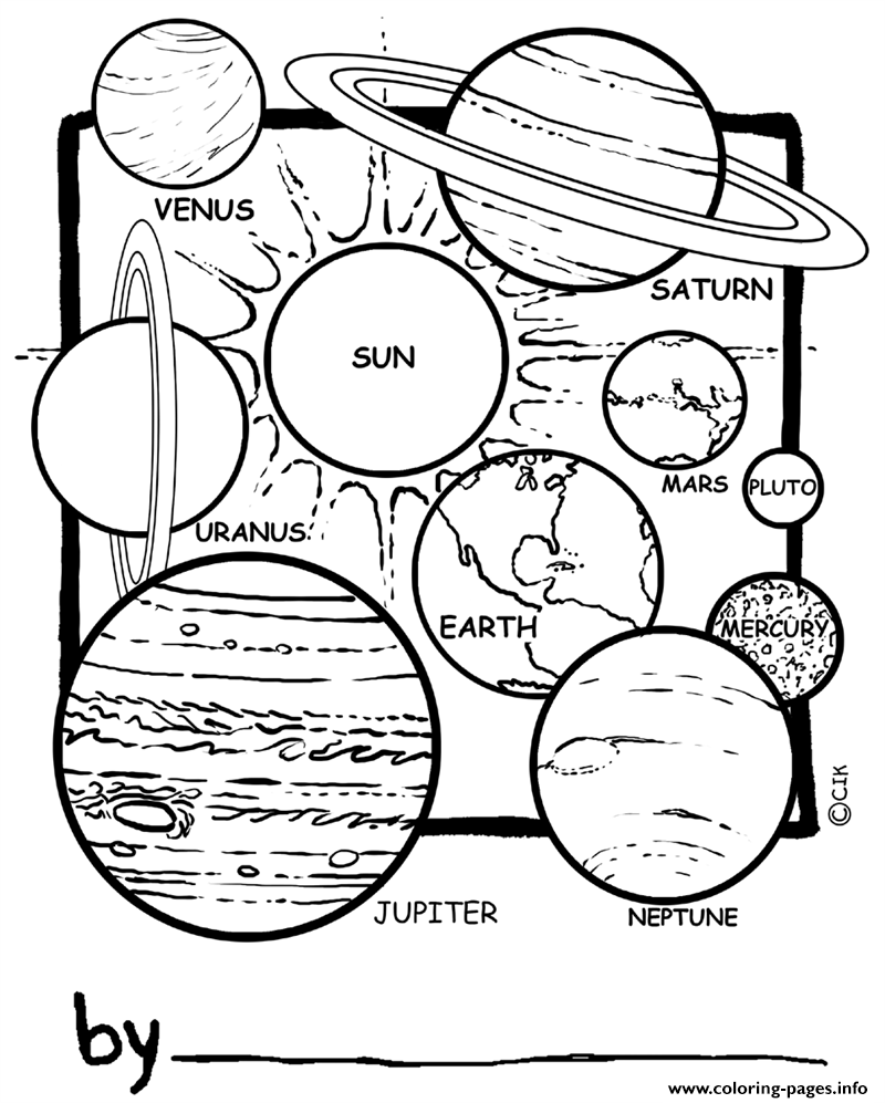 mars coloring page
