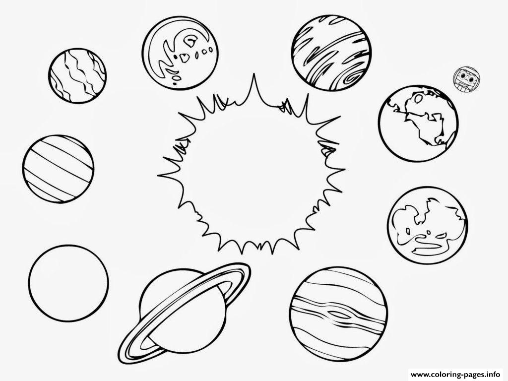 Solar System Planets Coloring Pages Printable