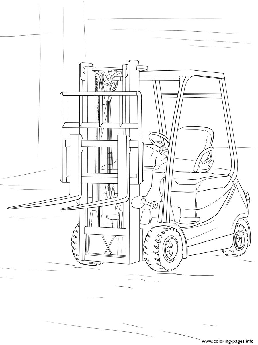 Forklift Truck coloring